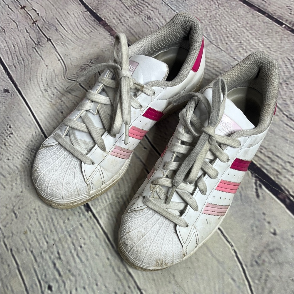 Adidas Superstar with Pink Accents